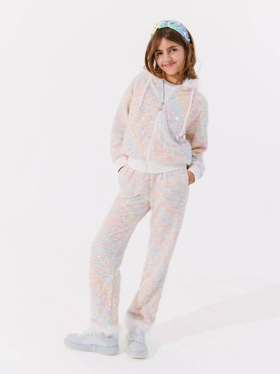 LOLA AND THE BOYS: PASTEL RAINBOW KNIT SHIMMER SET
