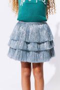 Lola & the boys : Silver Shimmer Tinsel Party Skirt