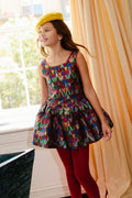 Lola & the boys : Rainbow Vibes Metallic Bubble Dress