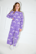 Lola & the boys : Lavender Pretty In Bows Fuzzy Set
