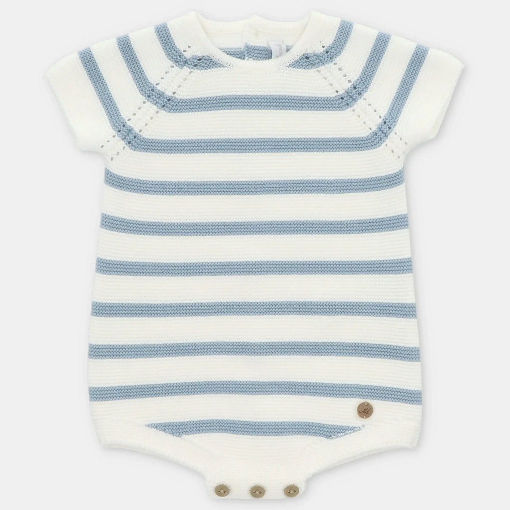 Martin Aranda: Short Romper Knit Striped Surrey