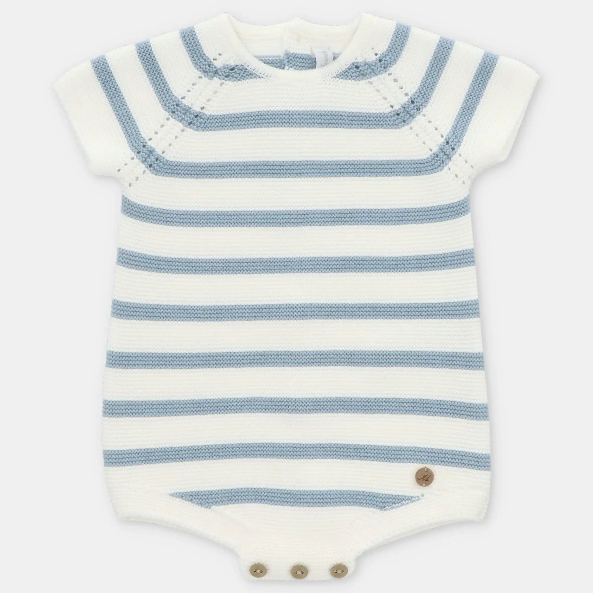 Martin Aranda: Short Romper Knit Striped Surrey