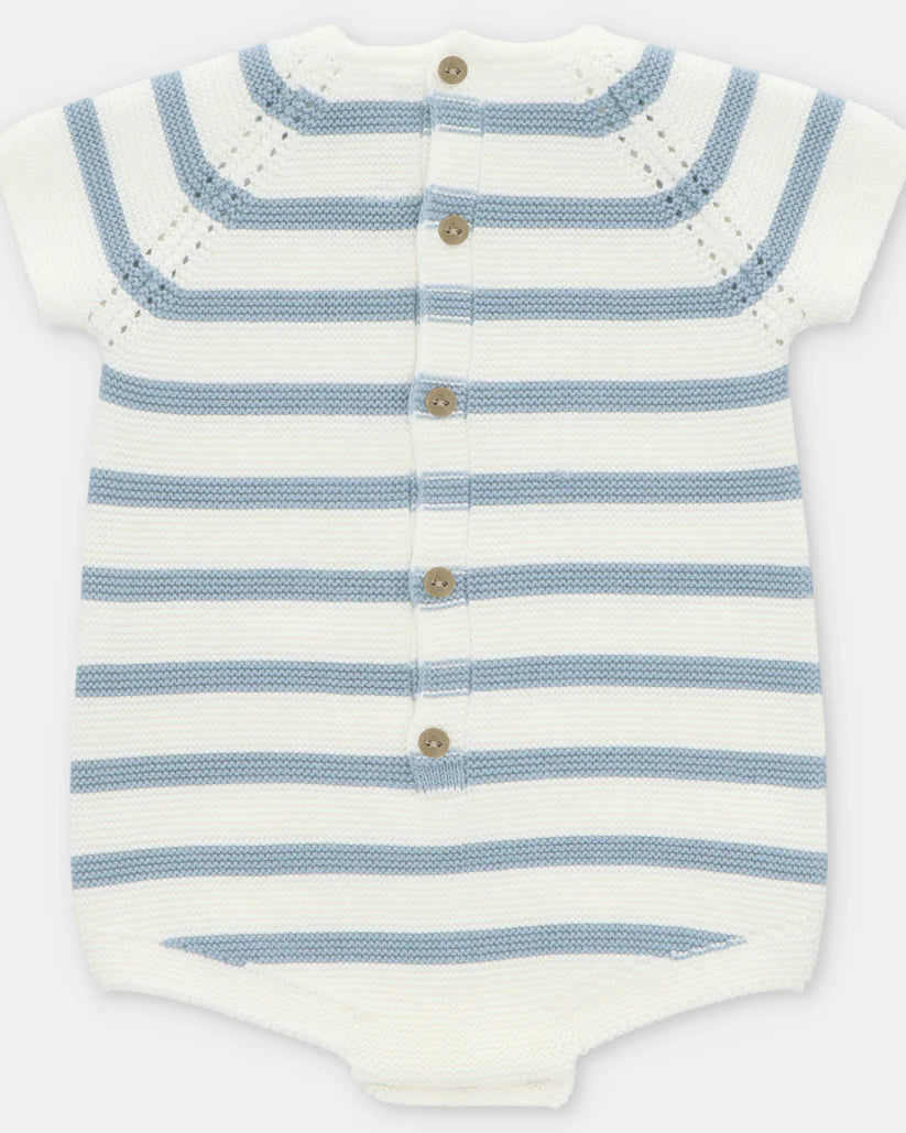 MARTIN ARANDA : BLUE KNIT ONESIE