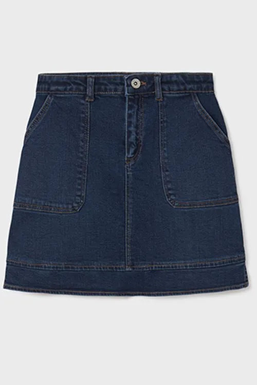 Mayoral: Dark Jean Skirt