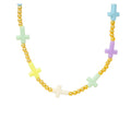 Cross Bead Necklace