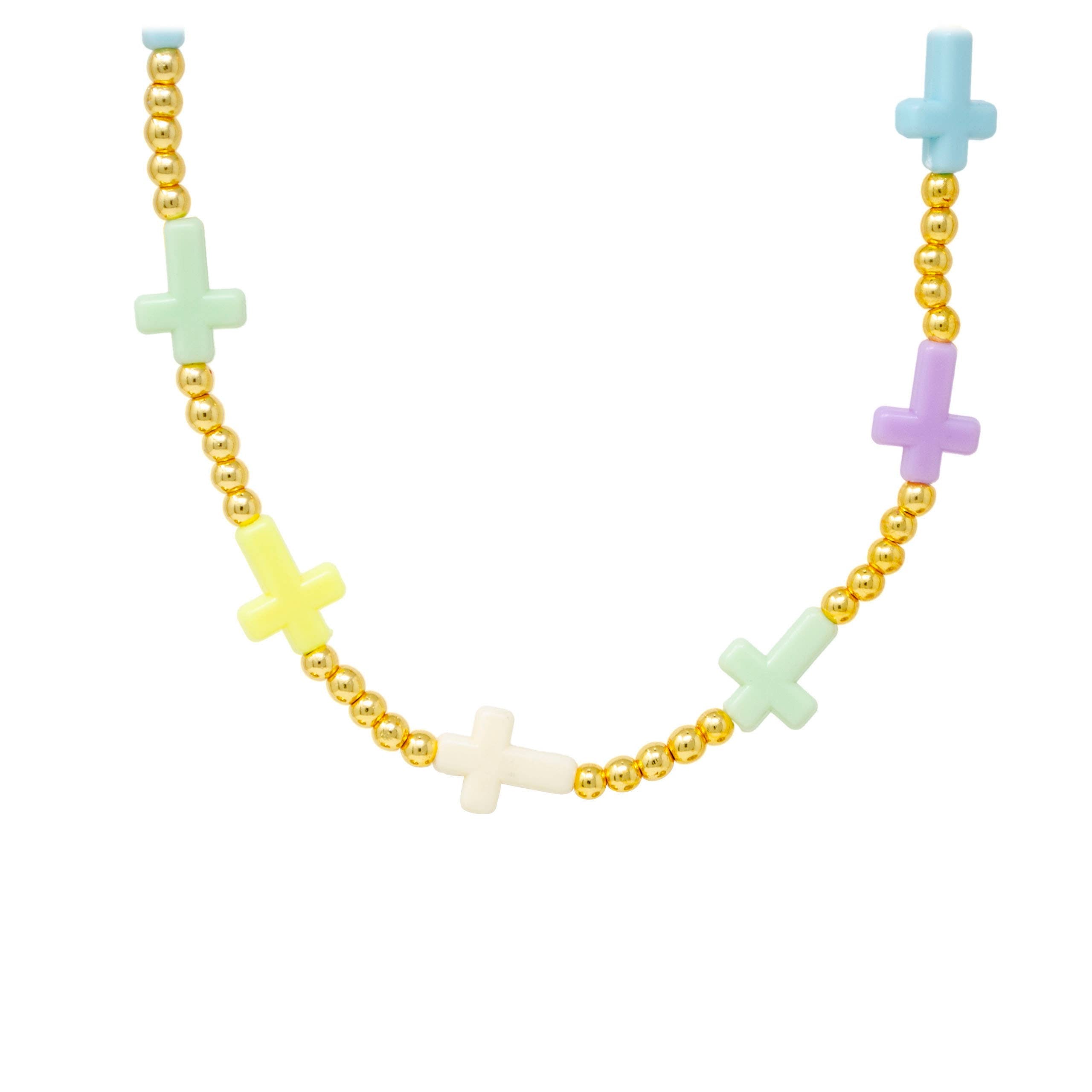 Cross Bead Necklace