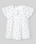 PAZ RODRIGUEZ: “POMPA” Woven Berries Print Dress