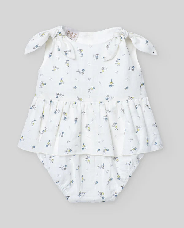 PAZ RODRIGUEZ:White Berries Romper
