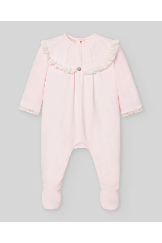 PAZ RODRIGUEZ: “INTERLOCK V25” Chalk Pink Romper
