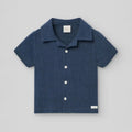 PAZ RODRIGUEZ: “PAZO” Navy Shirt w/ Navy Striped Pant Set