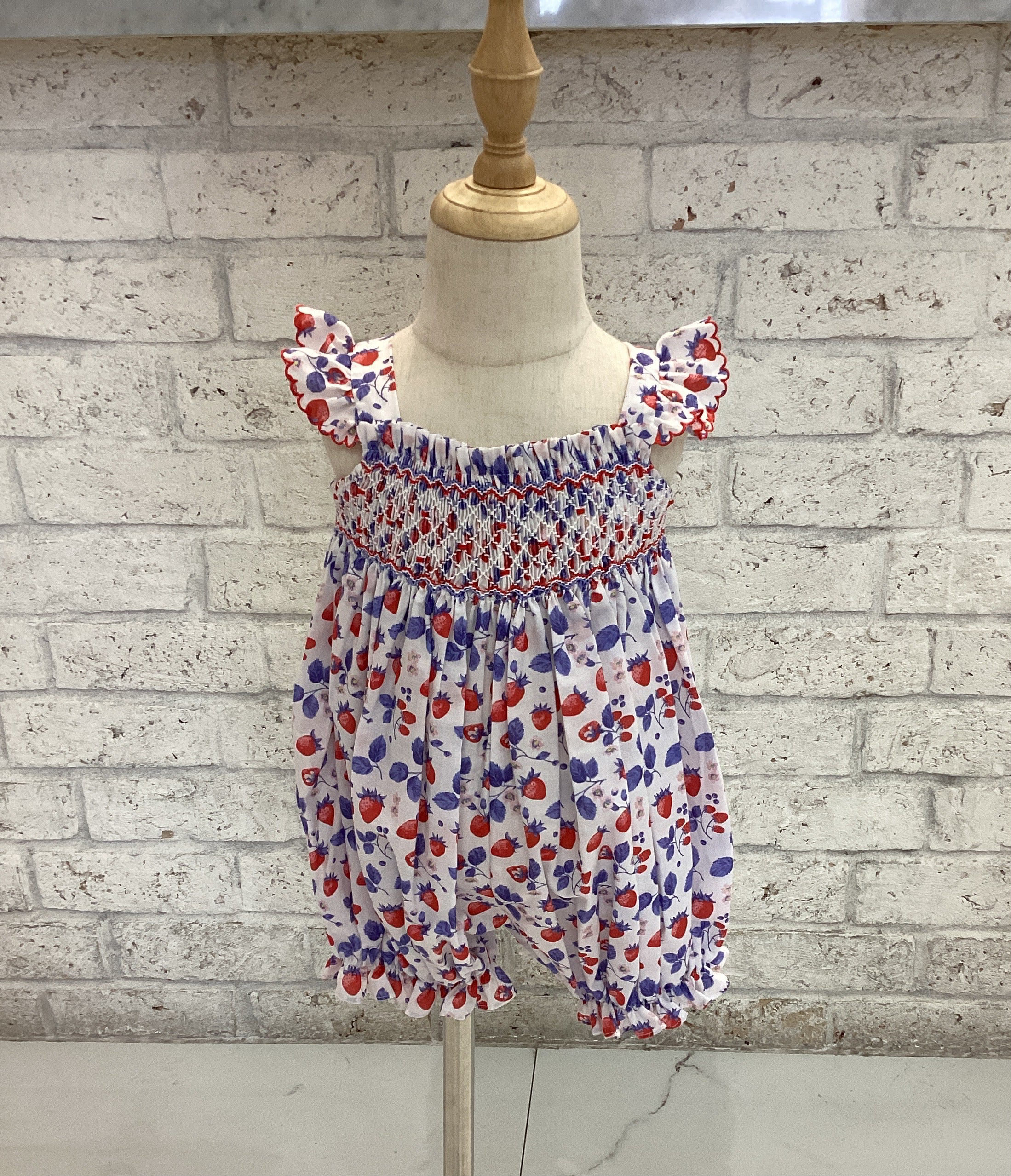 ANAVINI : SUMMER BERRIES - GIRL’S SUNBUBBLE DRESS