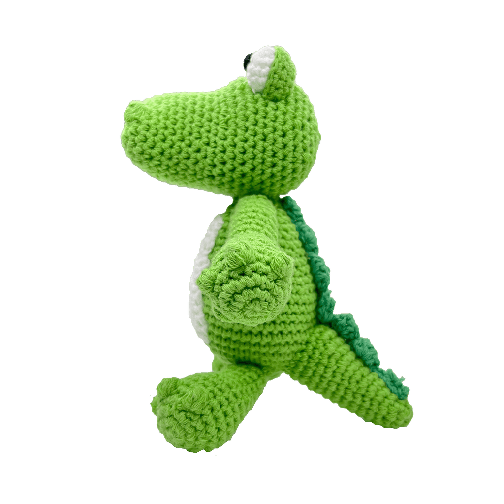 ZUBLES: CROCHET ALLIGATOR RATTLE
