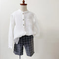 MARTIN ARANDA : BOYS WHITE BLOUSE W/SHORT