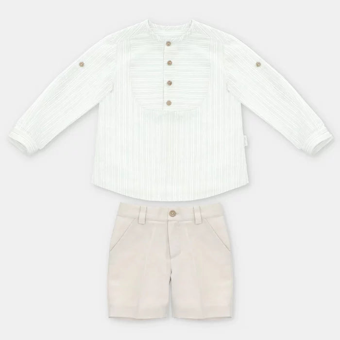 MARTIN ARANDA : WOVEN FABRIC SHIRT & PANT SET