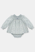 MARTIN ARANDA : GIRLS SET DRESS & MATCHING BLOOMER FLORAL PRINTED