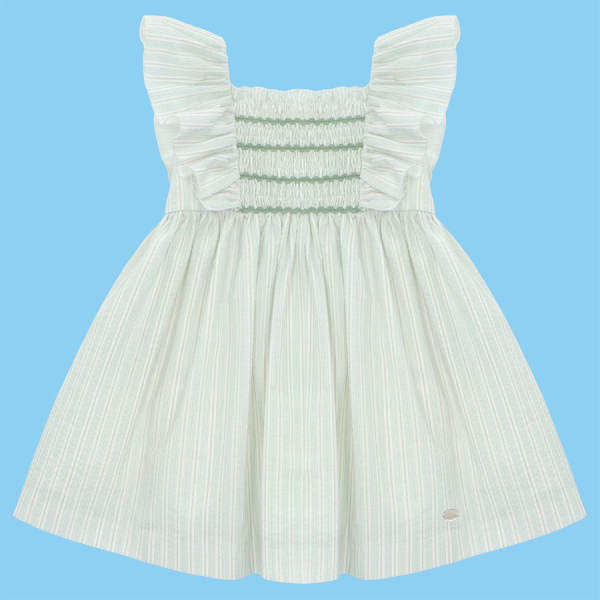 MARTIN ARANDA : WOVEN FABRIC LIGHT BLUE DRESS