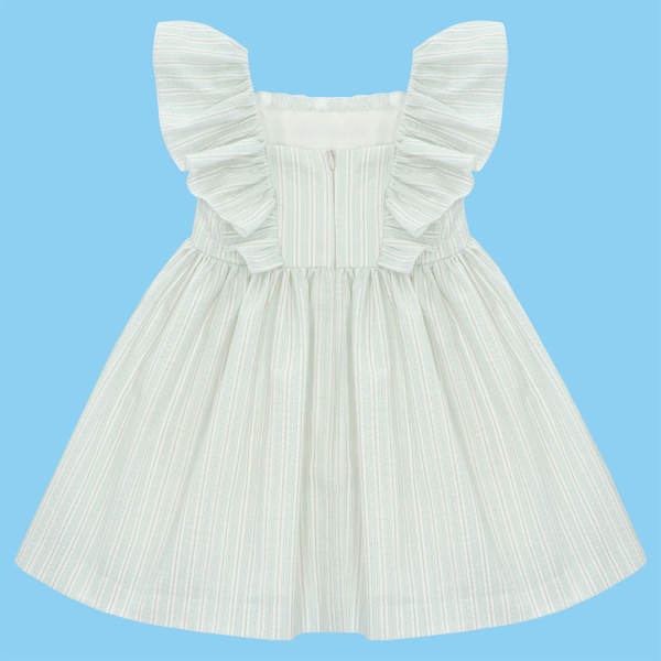 MARTIN ARANDA : WOVEN FABRIC LIGHT BLUE DRESS