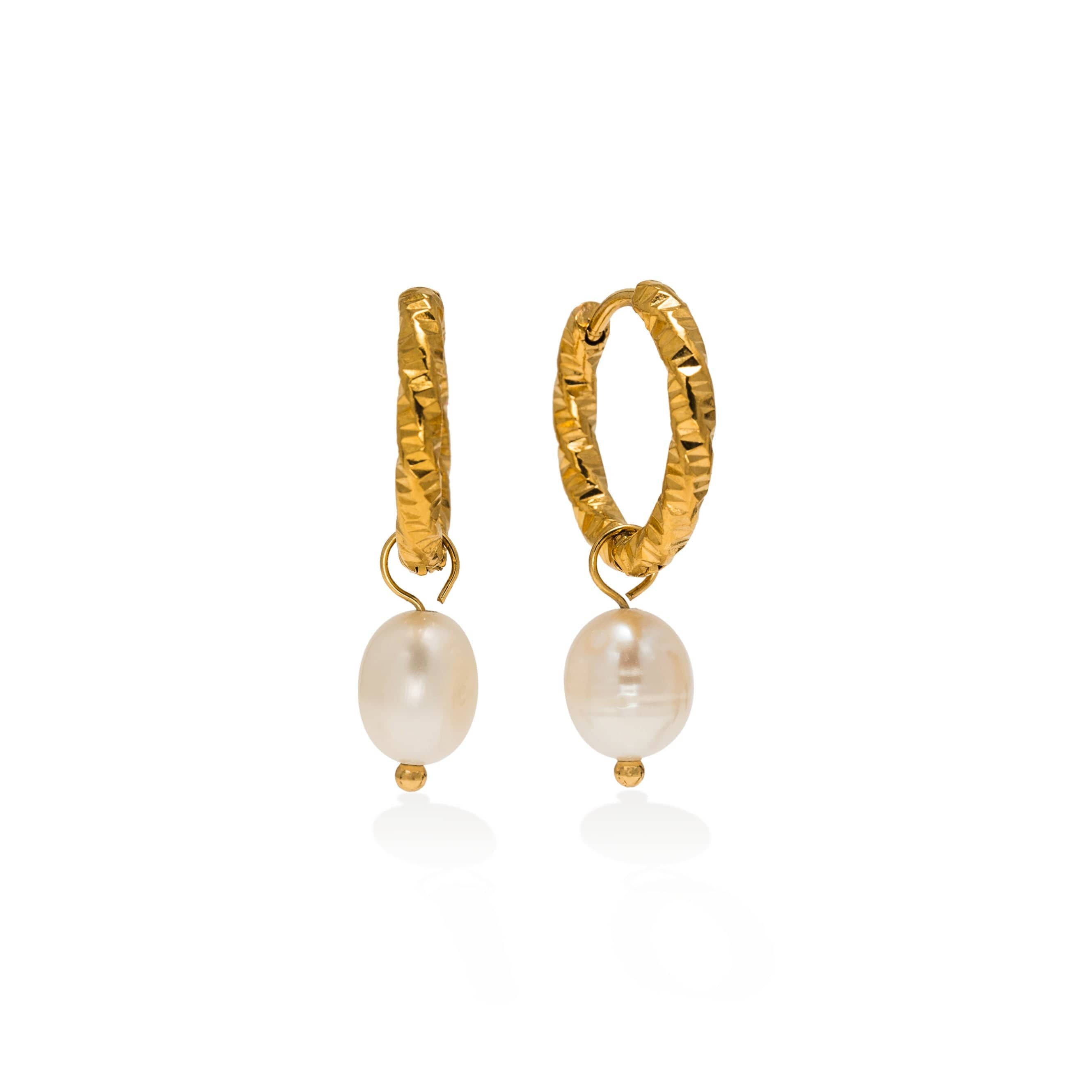 Pearl Drop Hoop