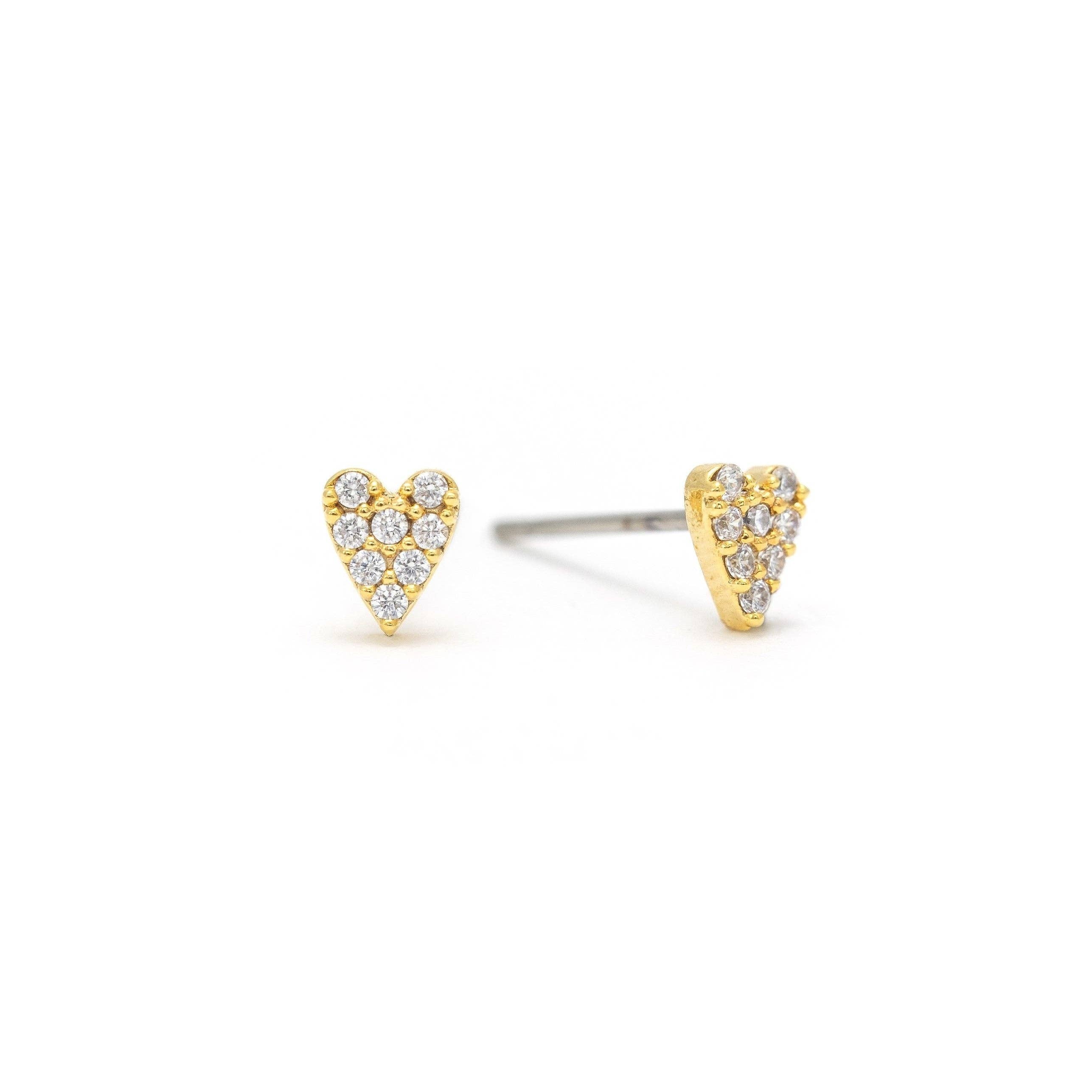 Flutter Heart Studs