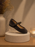 CHILDRENCHIC : GRIS VELVET MARY JANE