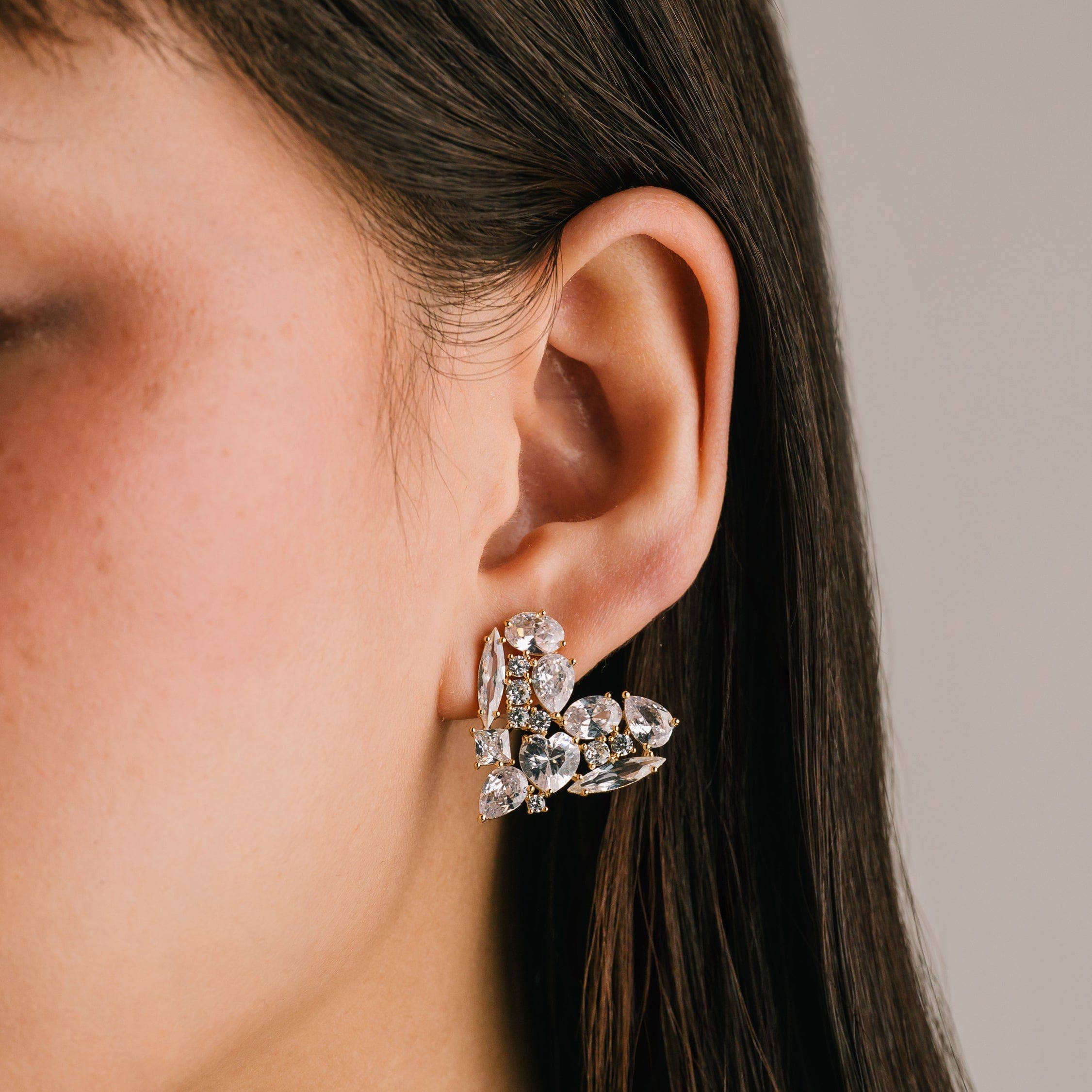 Debut Heart Stud Earrings