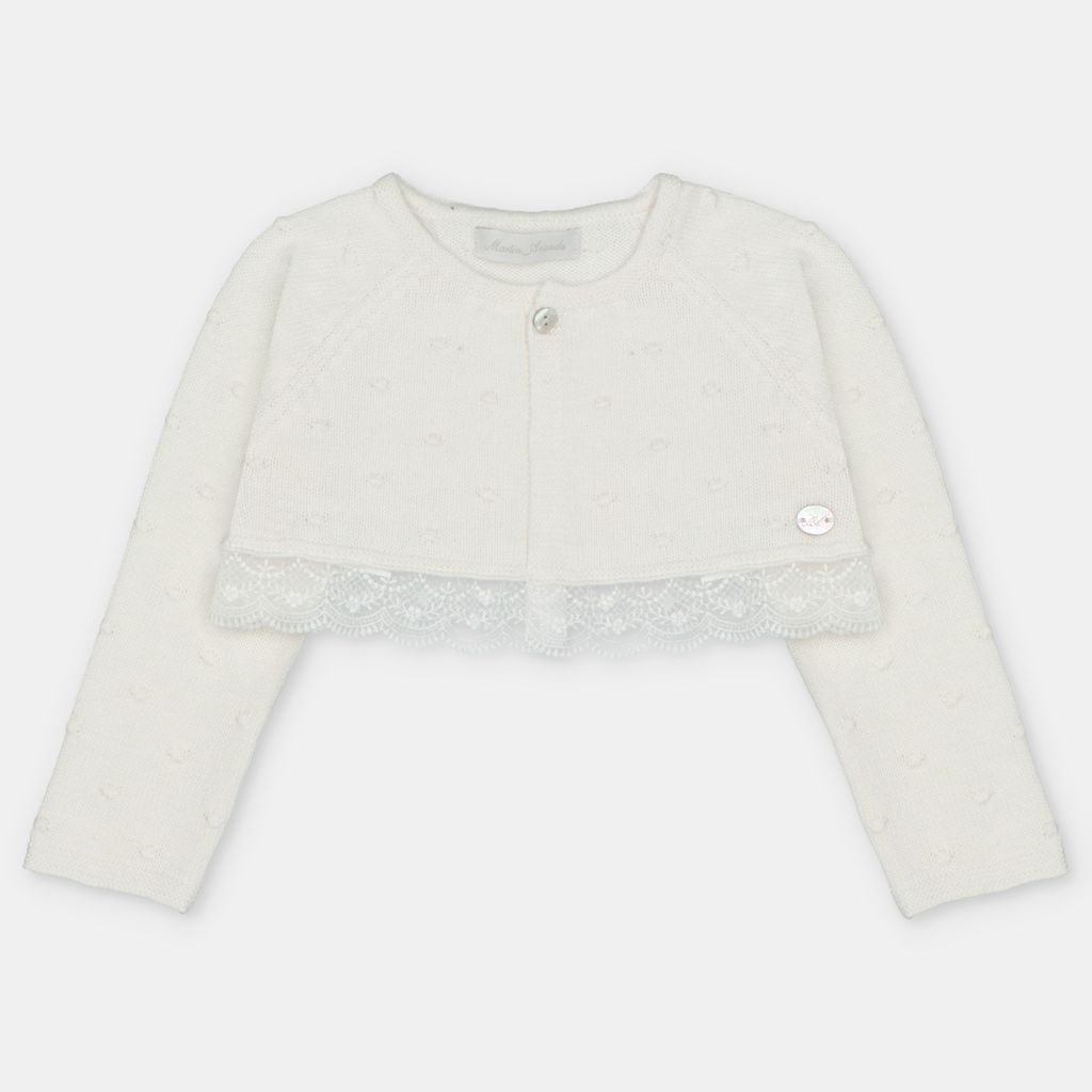 Martin Aranda : Cropped Cardigan in Sweater Knit Cotton