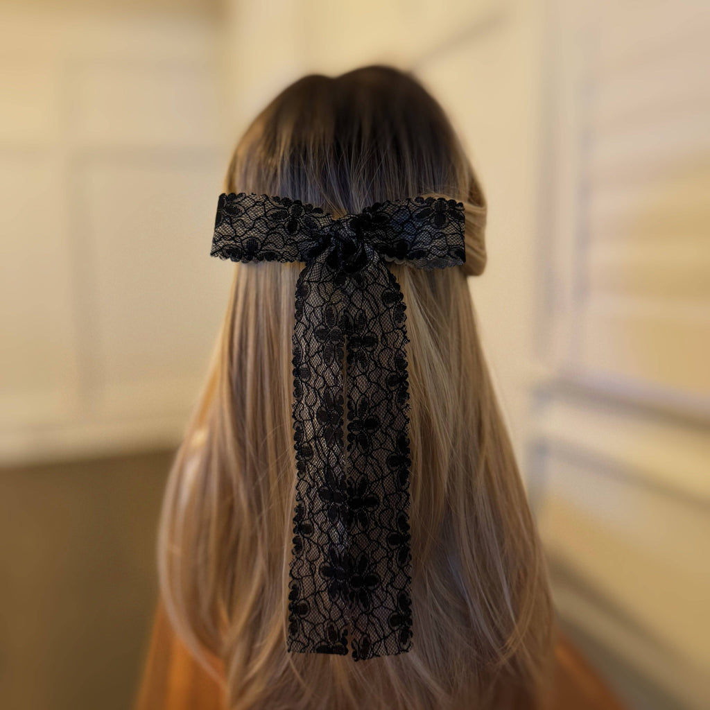 Ellison + Young : Lace Belle Bow Hair Clip