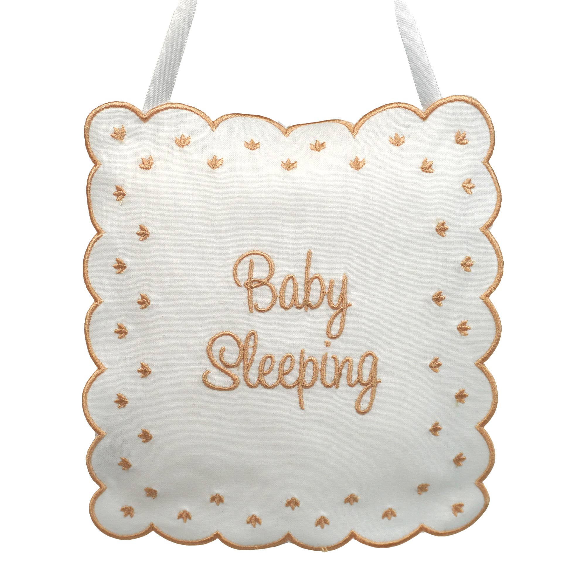 Linen Baby Sleeping Sign Pillow