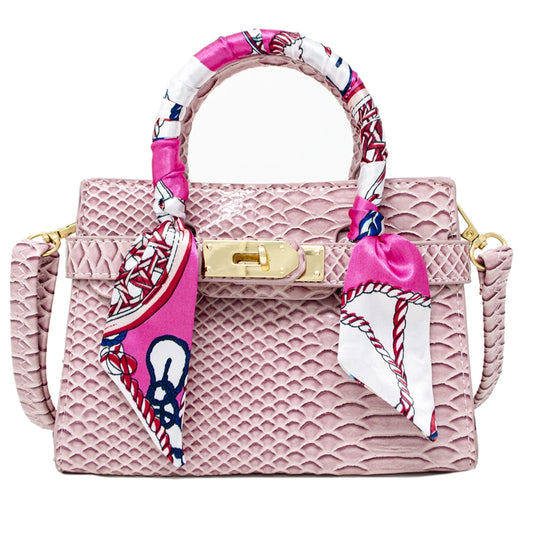 Tiny Treats pink bag with ribbon