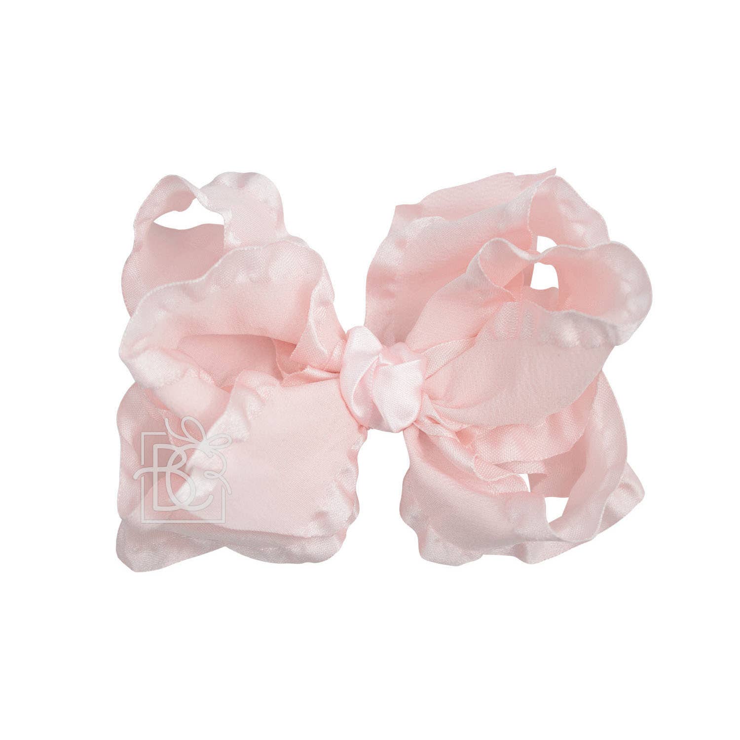 BEAUTIFUL CREATIONS: DOUBLE RUFFLE BOW ON CLIP