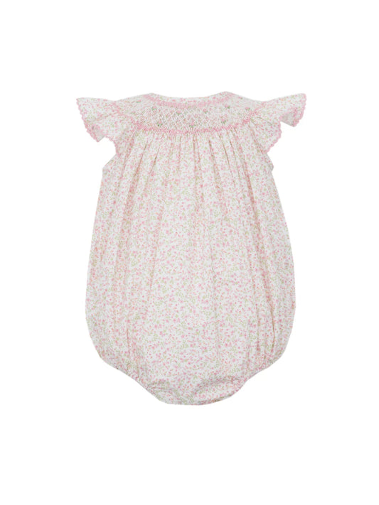 Pink Floral Bubble Romper