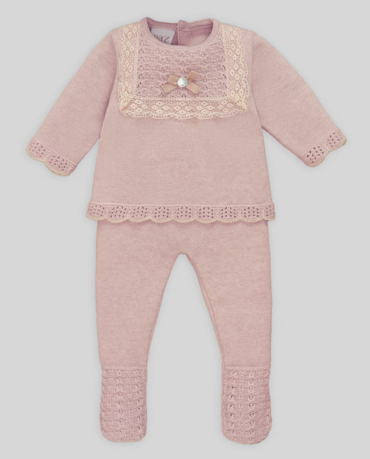 PAZ: SET KNIT NEWBORN SWEATER