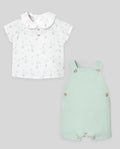 PAZ RODRIGUEZ: “EIDO” Water Green Overall w/ Mini Elephant Shirt