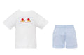 PETIT BEBE : BOYS BACK TO SCHOOL SHORT SET