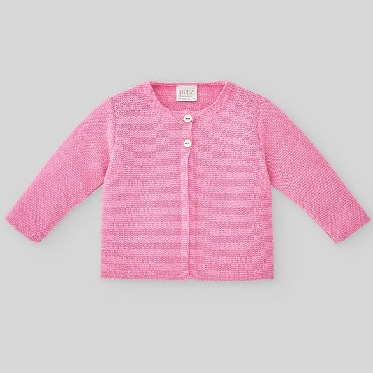 PAZ RODRIGUEZ: “ESENCIAL” PINK BUBBLEGUM CARDIGAN
