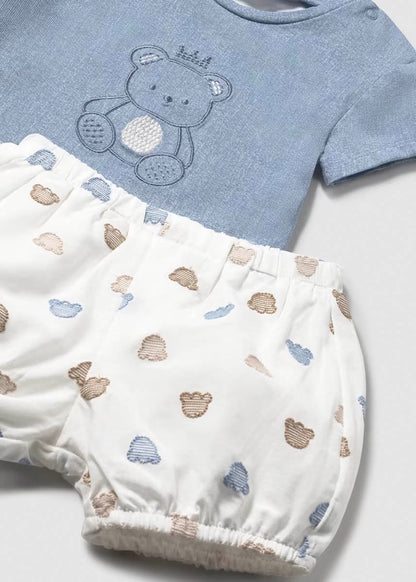 MAYORAL: INFANT BOYS BUBBLE SHORT SET