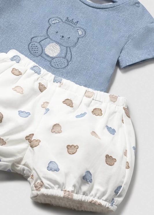 MAYORAL: INFANT BOYS BUBBLE SHORT SET