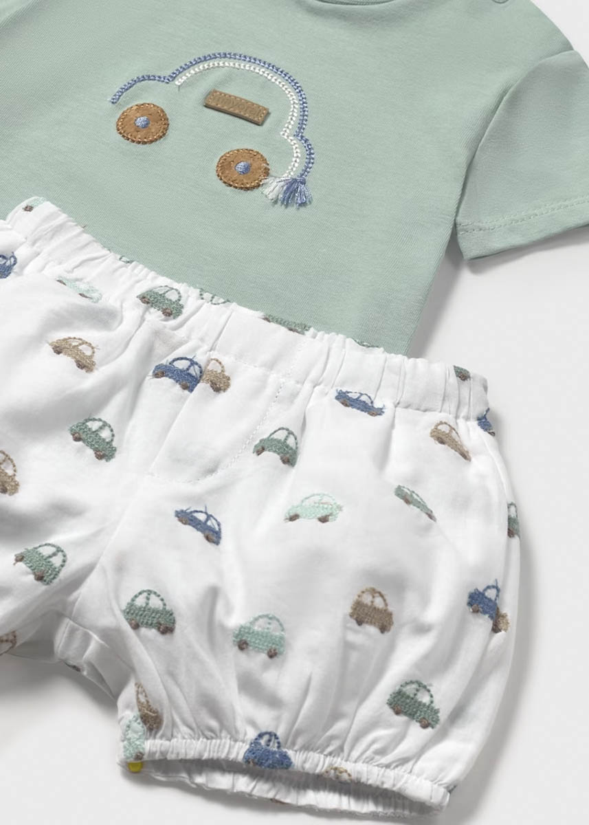 MAYORAL: INFANT BOYS BUBBLE SHORT SET