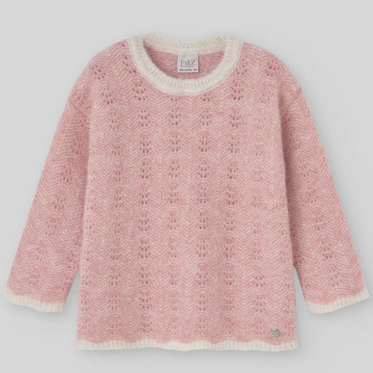 PAZ: PINK SWEATER "maravillas"