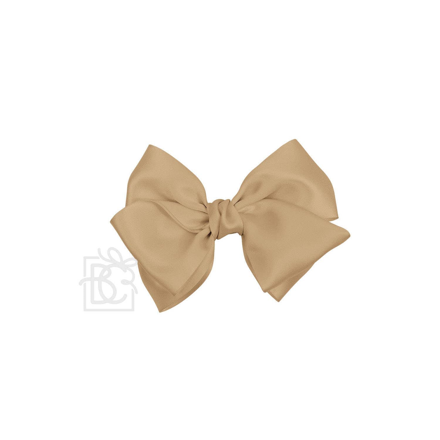 BEAUTIFUL CREATIONS: SATIN EUROPEAN BOW W/RUFFLED KNOT ON CLIP