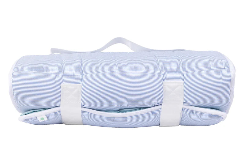 APPLE OF MY ISLA : THE NAP MAT - NAVY MINI STRIPE