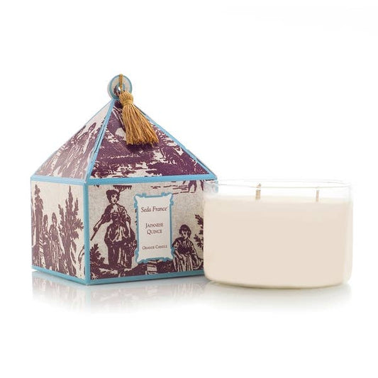 SEDA FRANCE: JAPANESE QUINCE Three Wick Candle 26 Ounce