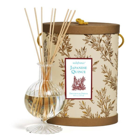SEDA FRANCE : JAPANESE QUINCE CLASSIC TOILE DIFFUSEUR DE PARFUM SET 8 Ounce Oil