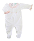 BABY THREADS : LILY ROSE FOOTIE WITH PIN TUCKS