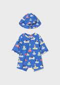 MAYORAL: BOYS PUPPY PRINT SWIMSUIT