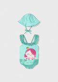 MAYORAL: Sirena 2-Piece Swimsuit with Hat