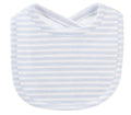 BABY CLUB CHIC: Light blue snd white striped bib