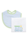 3 MARTHA'S : Train Basic Bib & Burp Boxed Set