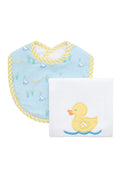 3 MARTHA'S : Duck Basic Bib & Burp Boxed Set