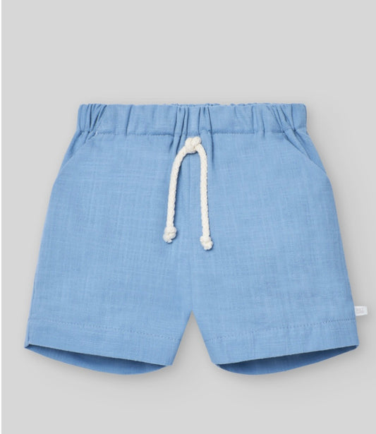 PAZ RODRIGUEZ: “POMBA” Woven Blue Sunset Short